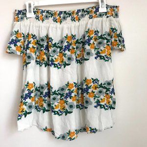 OFF THE SHOULDER FLORAL TOP